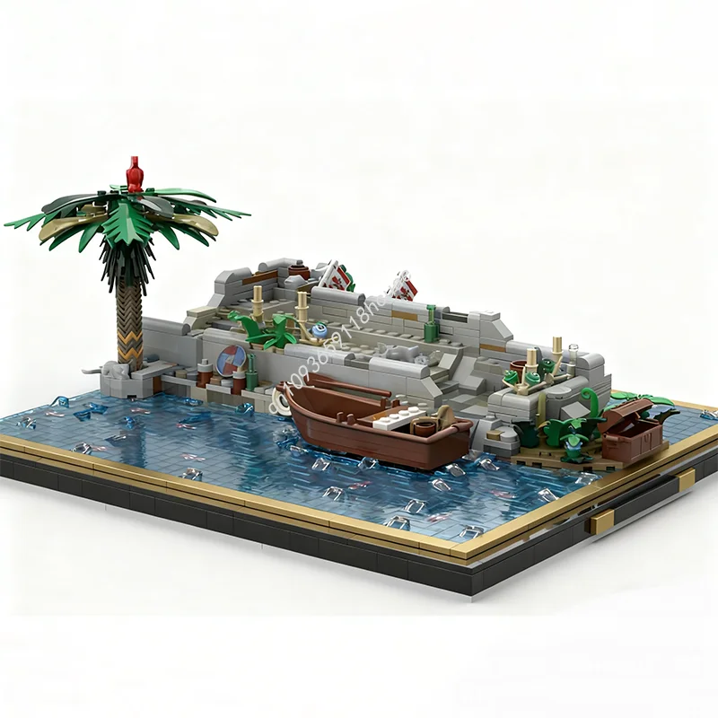 

1314pcs MOC Marine Harbor Panorama Full Modul Pirates Model Building blocks Toys Assemble DIY Kids Christmas gifts