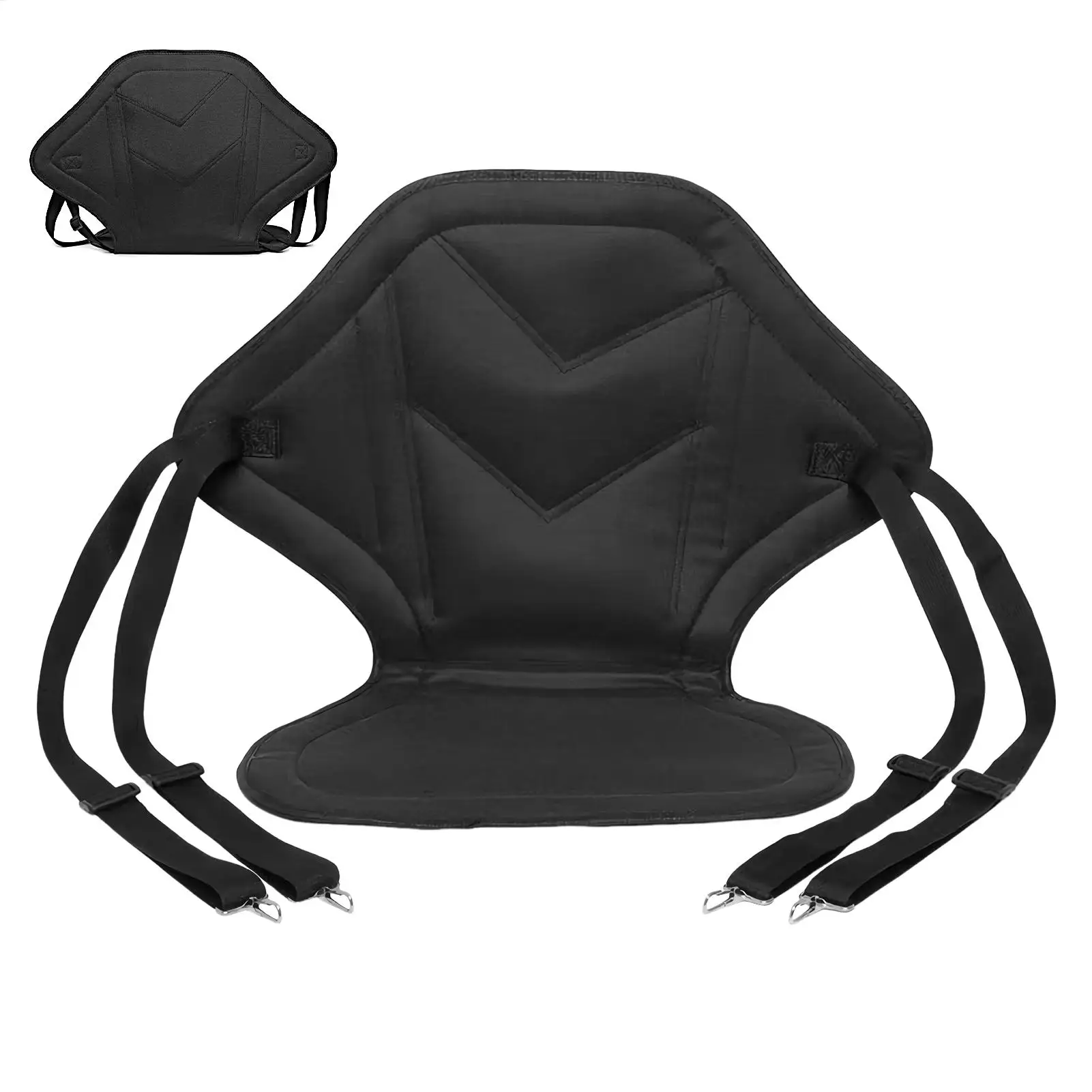 Kayak Seat Backrest with Back Support Inflatable Paddleboard Seating Replacement with Storage Bag Stand for Adults Outdoor