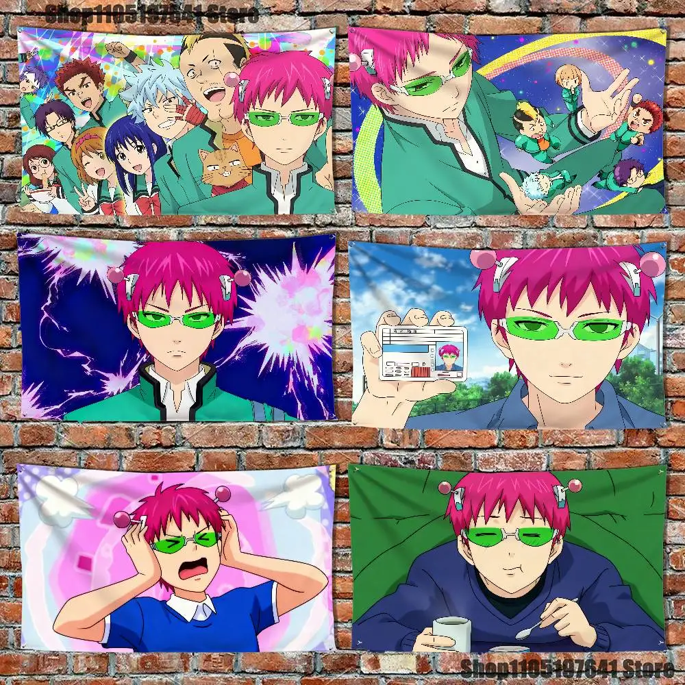 The D-Disastrous Life of Saikis K High-Quality Flag Tapestry Banner Bedroom Living Room Bar Party Wall Decor Outdoor Use