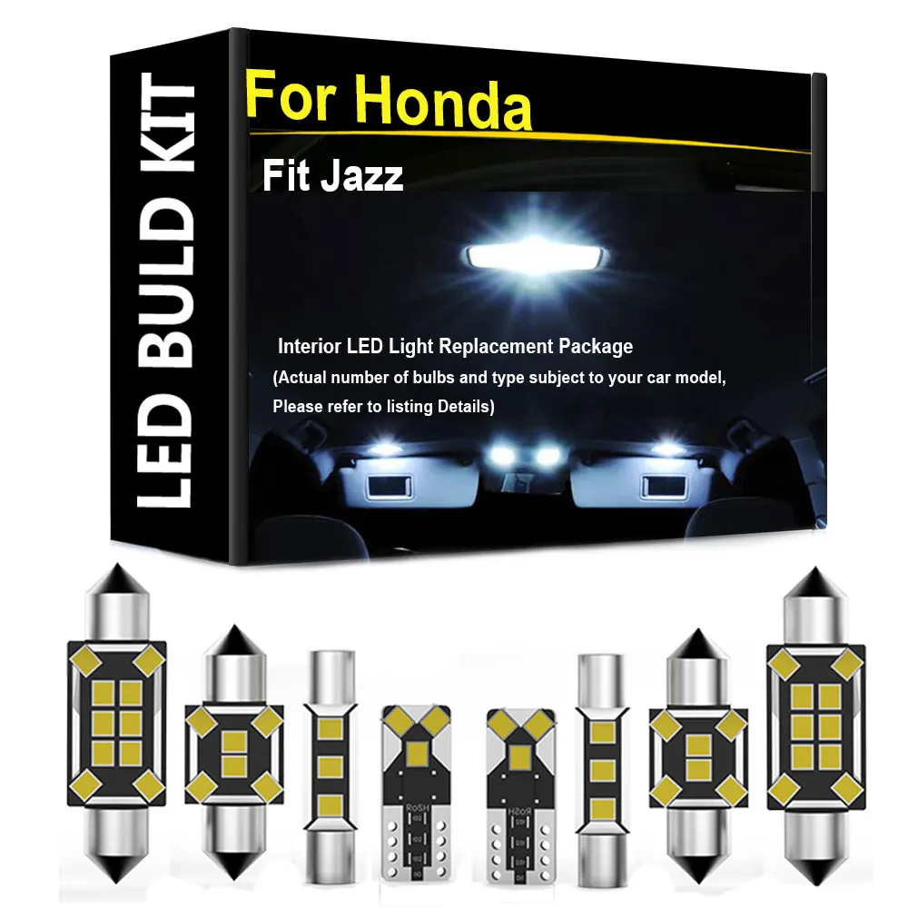 

Car Canbus Interior LED Light Kit For Honda Fit Jazz 2006 2008 2009 2010 2011 2012 2013 2014 2015 2016 2017 2018 2019 2020