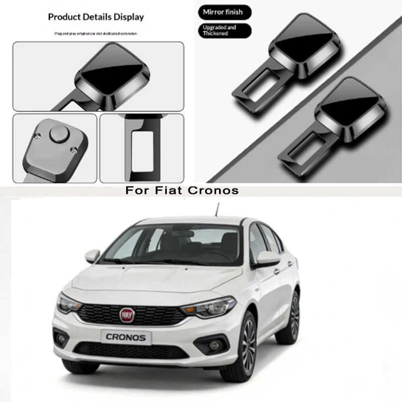 

for Fiat Cronos Car Seat Belt Clip Extender Safety Seatbelt Lock Buckle Plug Thick Insert Socket Extender Safety Buckle