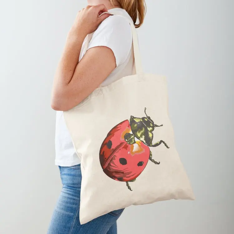 

Ladybug Tote Bag Shopper handbag Canvas shoulder bag Women's tote bag Handbags