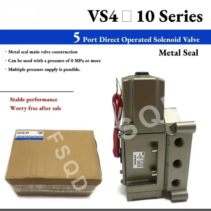 

VS4120 VS4130 VS4130 VS4124 VS4134-024 001-X68 X97 X124 VS4110 VS4130-044WTB 5 Port Direct Operated Solenoid Valve VS series