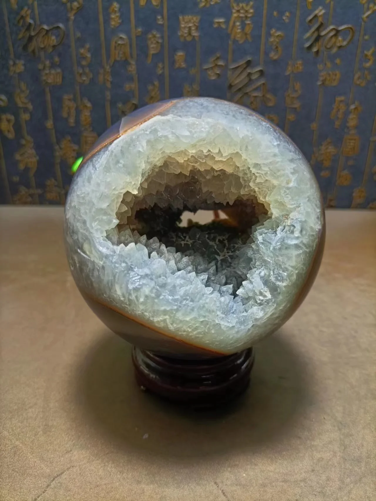 Natural Quartz Crystal, Agate Geode, Hand-Polished Ball Specimen, Home Decoration, Exquisite Gifts Heal