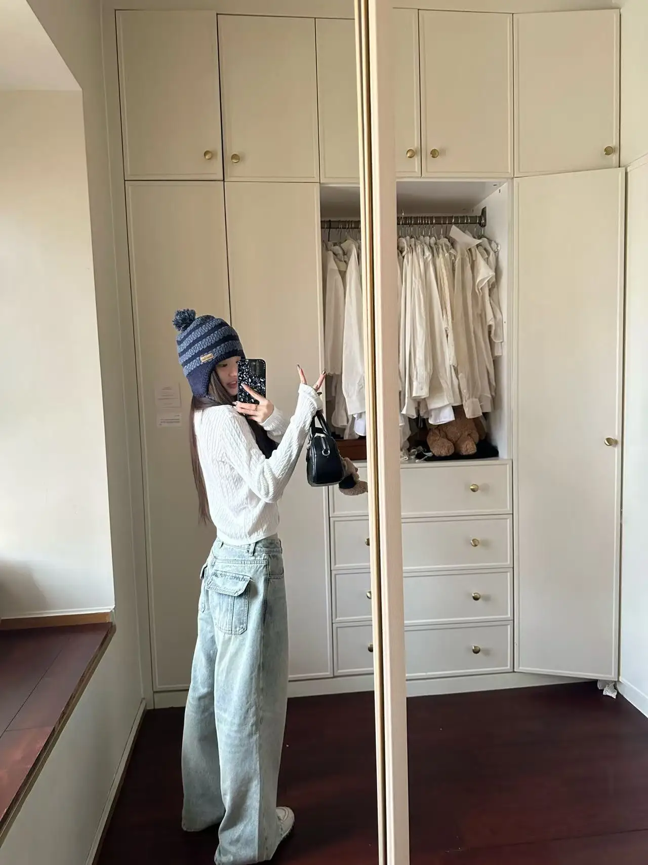 

Женские джинсы свободного прямого кроя из хлопка, весна 2026, новинка, с застежкой-молнией на талии, для повседневной носки