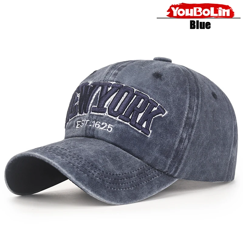 Einfache NEWYORK Baseballkappe mit englischer Stickerei, lässiger Outdoor-Sonnenhut – Detail 13