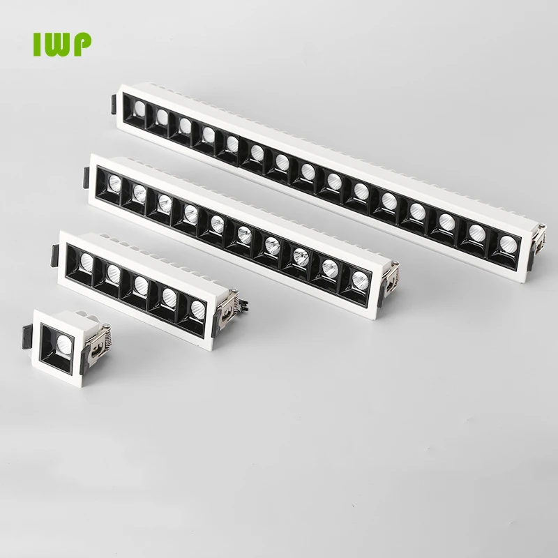 Rectangular LED Ceiling Spotlight Dimmable 2W 4W 10W 20W 30W LED Recessed Downlight for Living Room Aisle Light AC90V-260V