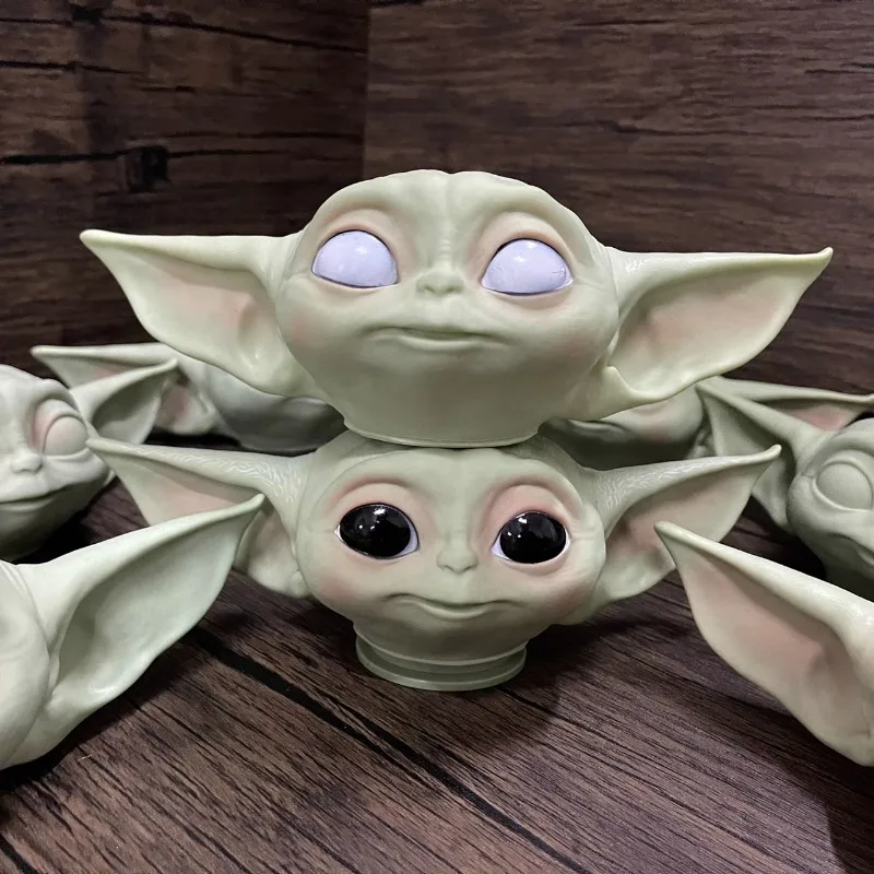 Figurines d'action militaires de bureau Star VANYoda pour enfants, jouets en vrac authentiques, tête de bébé mandalorien, beurre, mignon, cadeau d'anniversaire