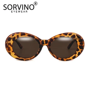 Óculos escuros ovais pequenos para mulheres, óculos pequenos leopardo, sn259, designer retrô, óculos de sol rosa, grandes tons de moda 10 principais vendas oculos nirvana - №1