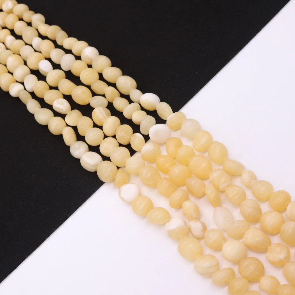 

New Natural Stone Yellow Bead Round Loose Spacer for Jewelry Making DIY Necklace Bracelets Women Handmade Gift