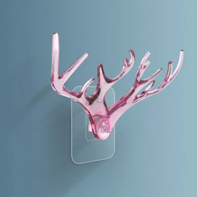 Antler Home Decoration Hook Wall Shelf Hanging Creative Personality Deer Head Wall Key Rack Decoration