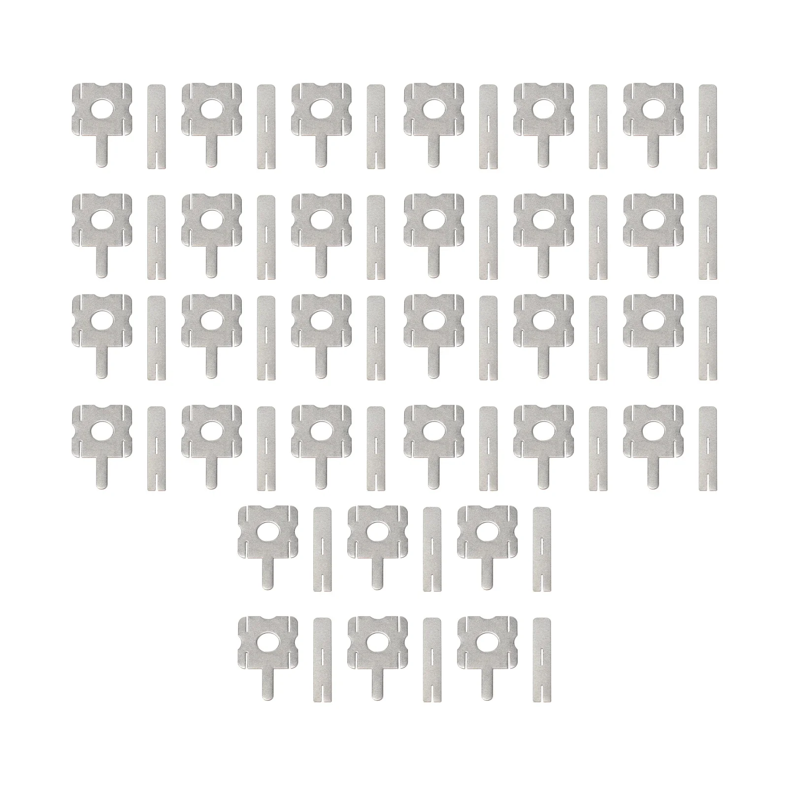 30/60/90pcs Spot Welding Nickel Plate Battery Plating Nickle Sheet U Shaped Strap Strip Sheets For Battery Pack Soldering