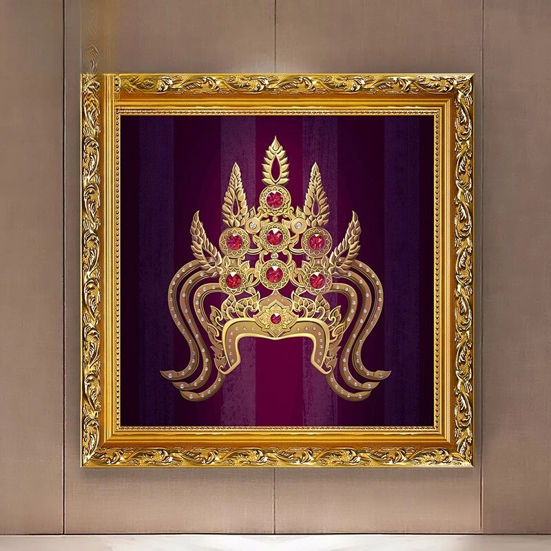 

South East Asia Style Decorative Painting Thai Club Hotel Massage Shop Health Hall Wall Museum Mural Painting