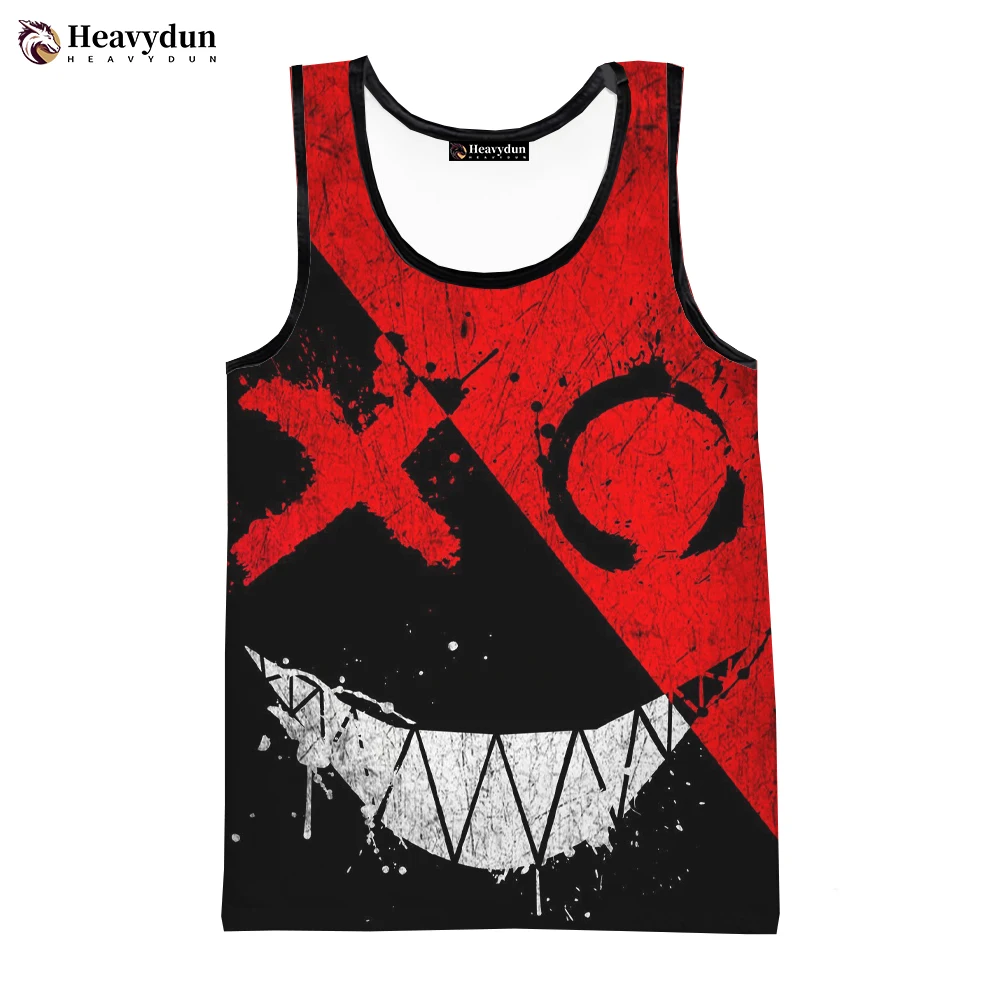 Devil Smiling Face 2023 Fashion Summer Men Tank Tops Sleeveless Spring Harajuku Streetwear 3D Printed Beach Tops Men\'s Clothing