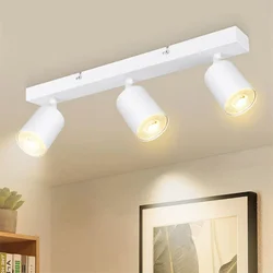 3 bulbs GU10 ceiling lamp, spotlight, dedicated for living room, bedroom and kitchen, without GU10