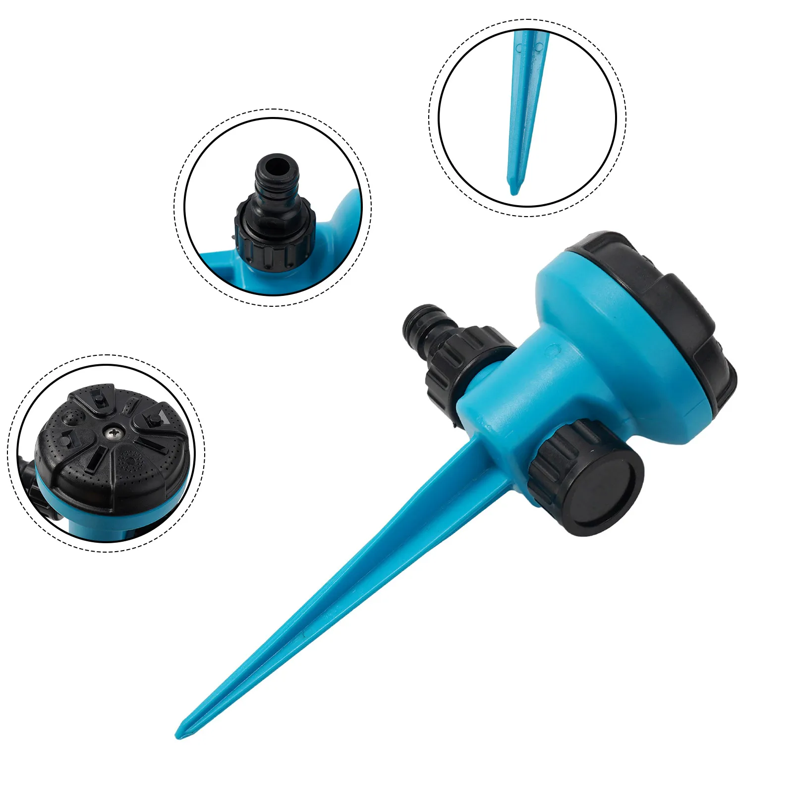 Automatic 360 Degree Lawn Sprinkler with Water Density Adjustment for Controlled Irrigation of Gardens and Lawns