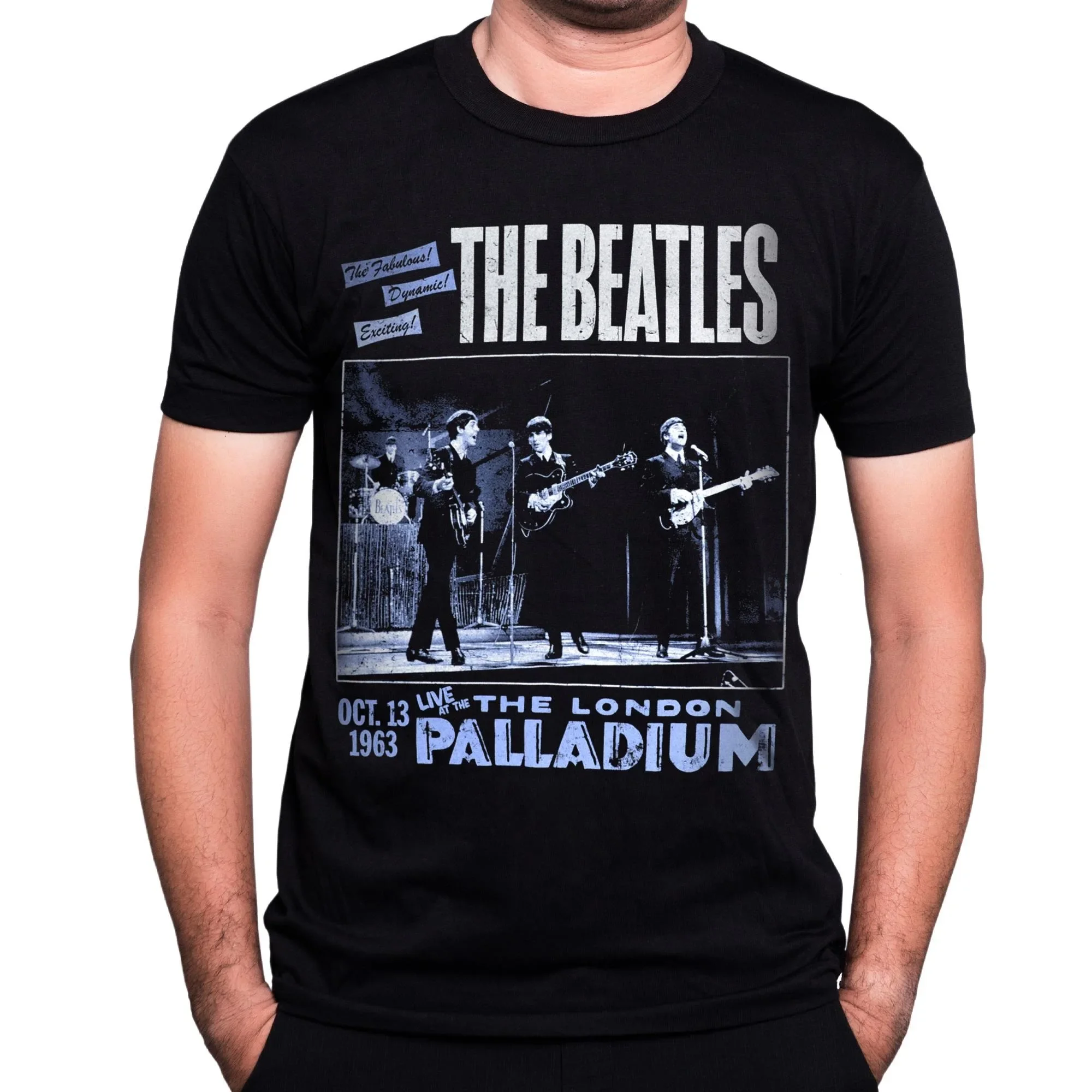 

Beatles 1963 The Palladium T-Shirt Men's and Women's Short Sleeve Retro Metal Band Tops Brand T-shirt Oversize Tees Streetwear