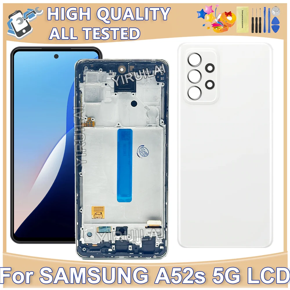 TFT For Samsung Galaxy A52S 5G LCD Display Digital Touch Screen Replacement For Samsung A528B A528B/DS A528N LCD Screen