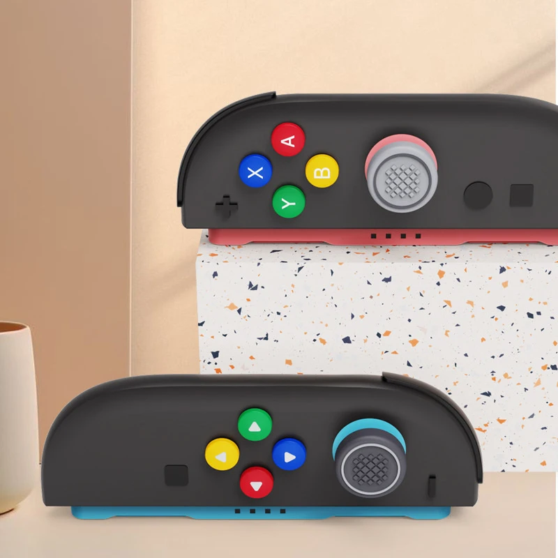 Neues Design Silikon Soft D-Pad Cross Button ABXY Key Sticker Skin Case für Switch Switch2 Silikon Button Cap