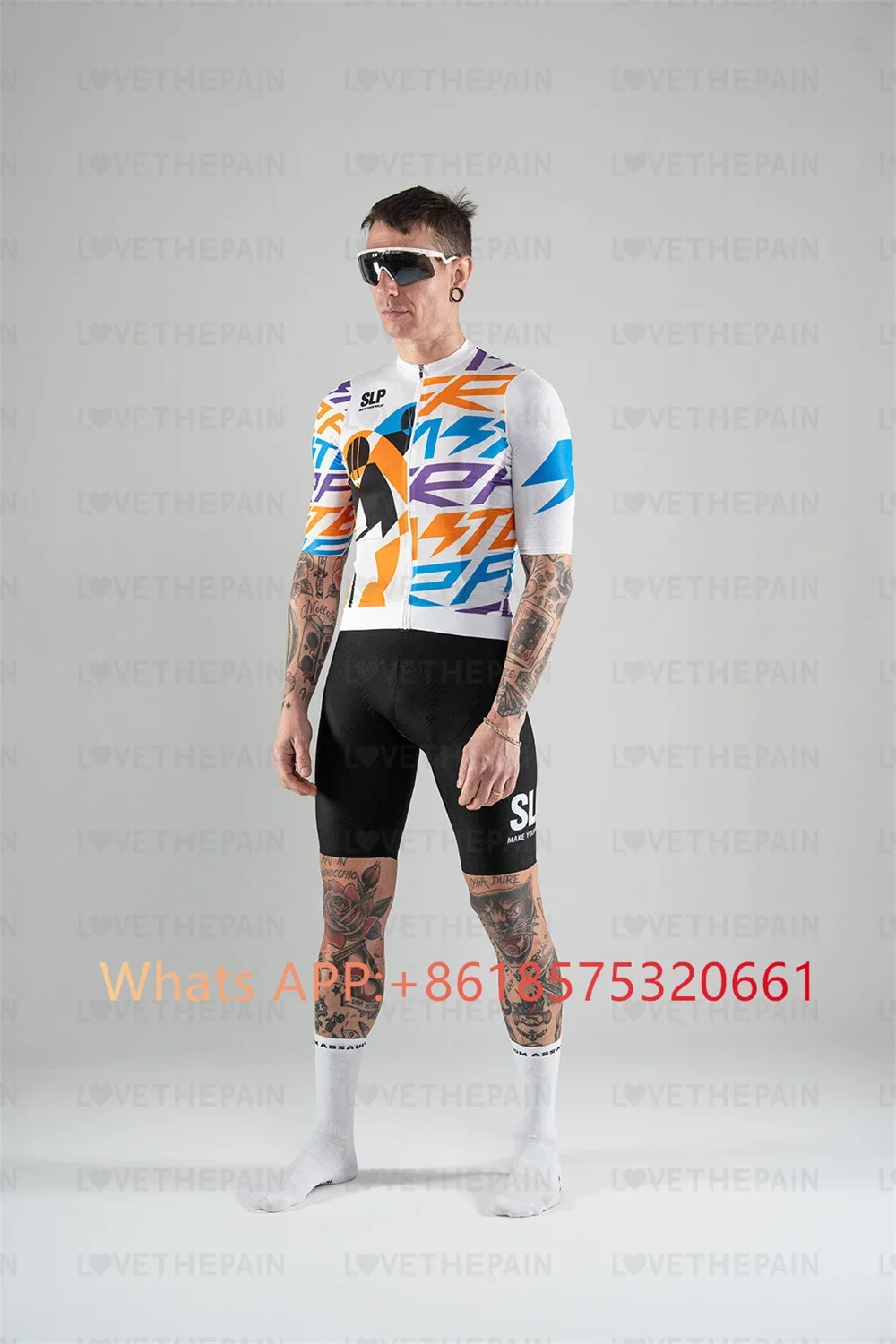 SLOPLINE SLP Pro Bicycle Team Short Sleeve Maillot Ciclismo Men\'s Cycling Jersey Sets Summer Breathable Cycling Clothing Suit