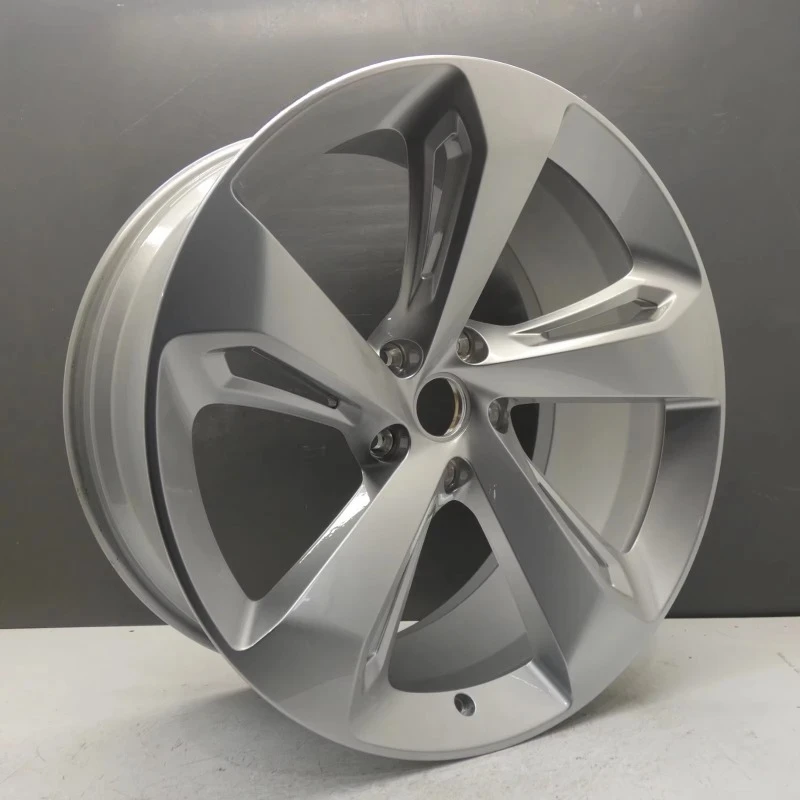 Custom 22 21 Inch Polished Silver Monoblock Forged Rims 5 Spoke 5x130 For Car Bentley Continental