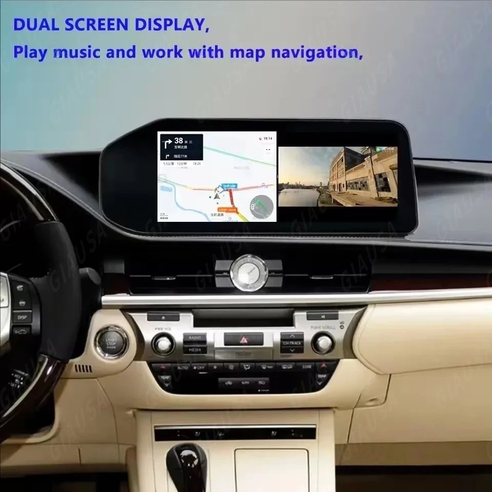 f Android 13 RHD For Lexus ES ES300 ES250 ES350 ES300h 2013-2017 Car Radio GPS Navigation Multimedia Vedio Player Stereo Carplay