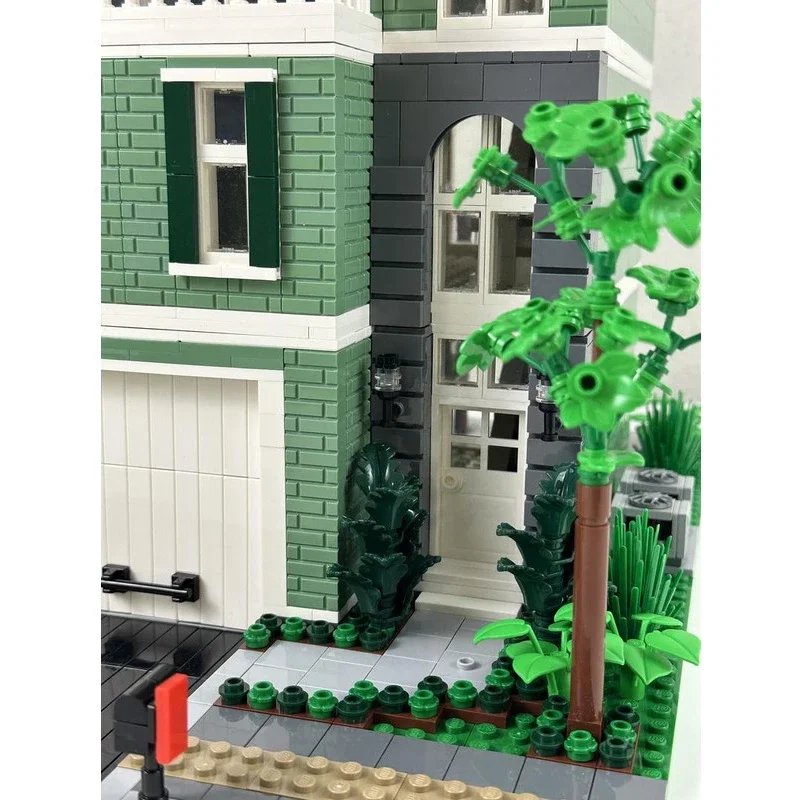 Moc اللبنات الخضراء جنوب المدينة التكنولوجيا وحدات الطوب نموذج هدايا عيد الميلاد اللعب DIY مجموعات الجمعية