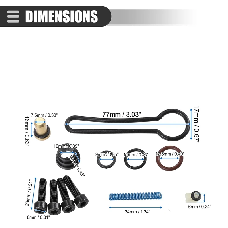 Super Sale Fuel Pressure Regulator Kit for Ford 3C3Z9T517AG Fuel Pressure Regulator Repair Kit
