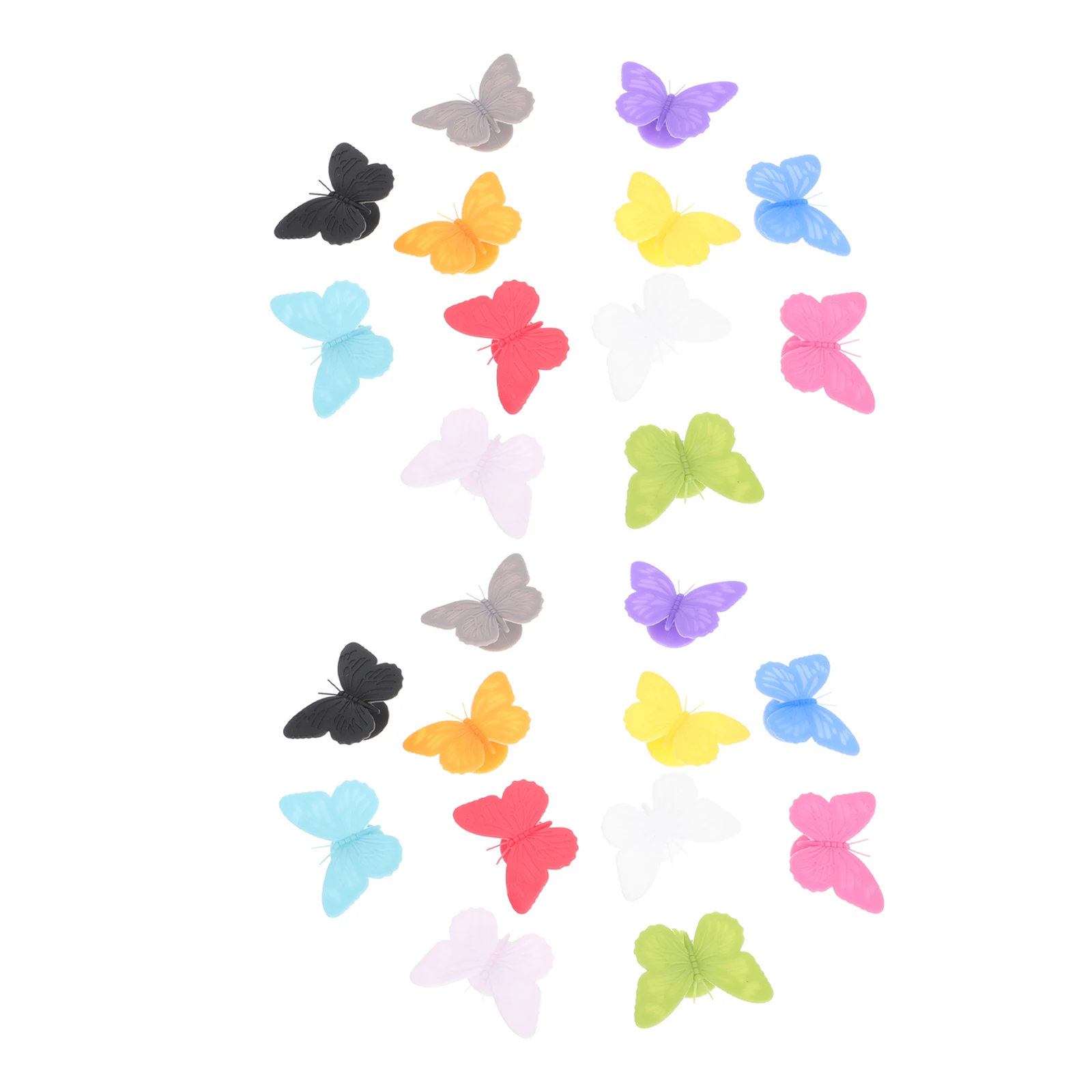 

24Pcs Butterfly Martini Markers Silicone Reusable Glass Tags for Drink Identification At Weddings Parties Bar Gatherings