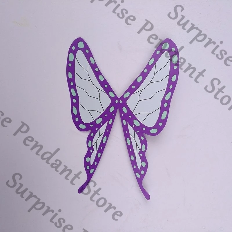 Demon Slayer colleagues ambitus Kochou Shinobu Cosplay Butterfly hair clip prop( Flat and folding versions )