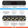 Douk Audio SP102 PRO 패시브 2(1)-IN-1(2)-OUT 오디오 선택기, 스테레오 양방향 스위처 박스, 앰프 및 스피커 LED 디스플레이 3