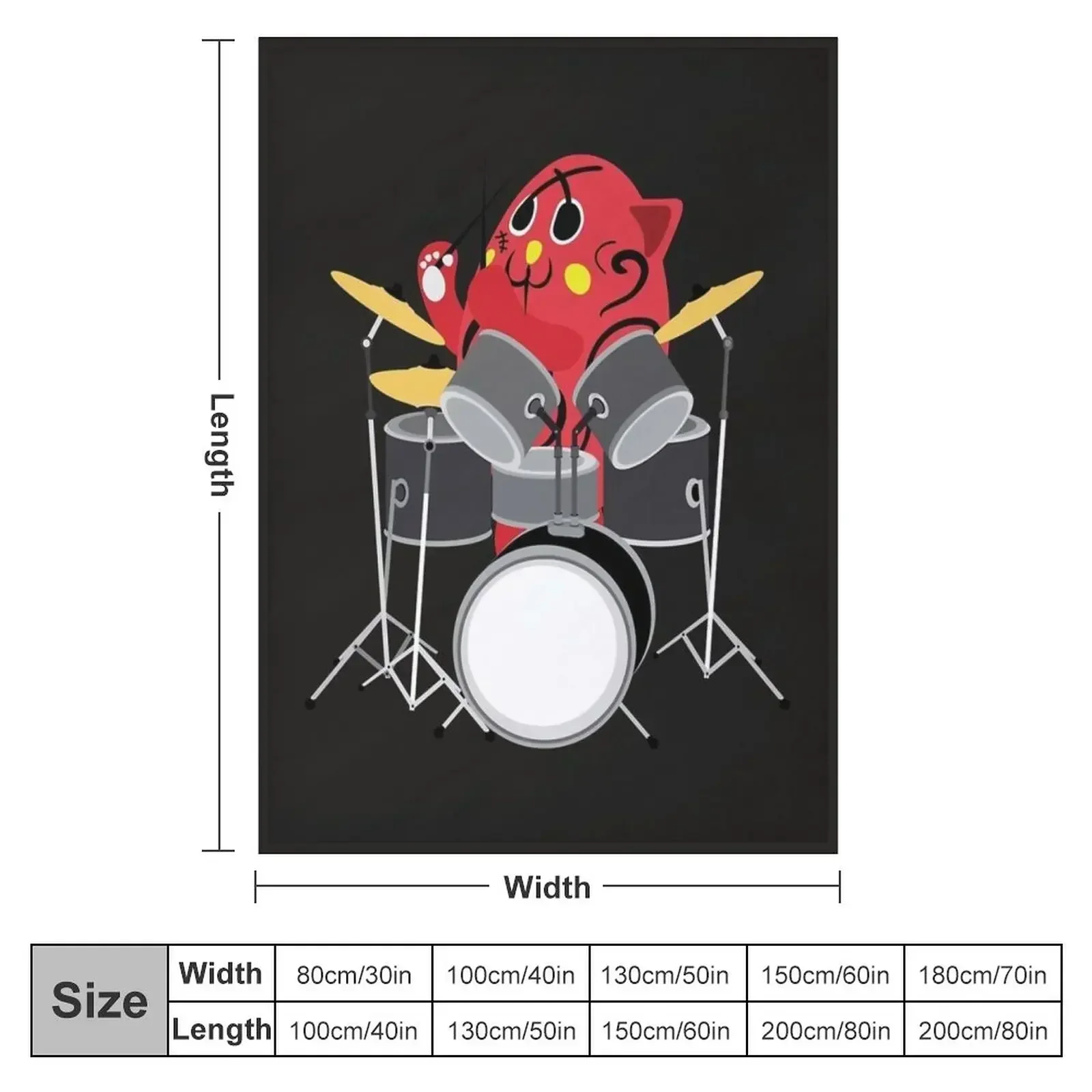 Nyango Star Mascot Drummer T Shirt-4500 Throw Blanket Warm Thermal Polar Loose Blankets