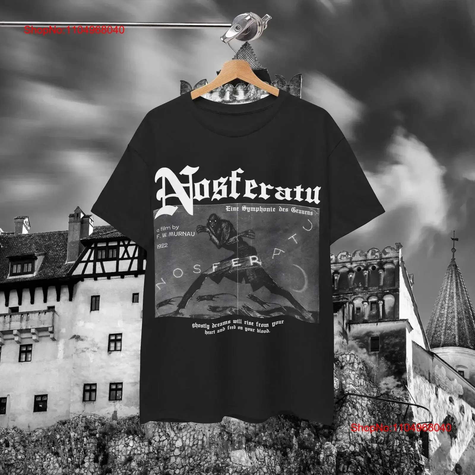 

Nosferatu Scary Classic Horror Movie T Shirt Vampire Count Orlok Robert Eggers Gothic Aesthetic vintage Washed Comfortable