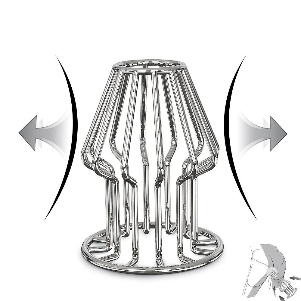 منظار جوفاء تطل الشرج الخرز بعقب المكونات مع سدادة SM المعادن المتوسع نفق شفافة الشرج توسع الكبار النساء الرجال مثلي الجنس #3