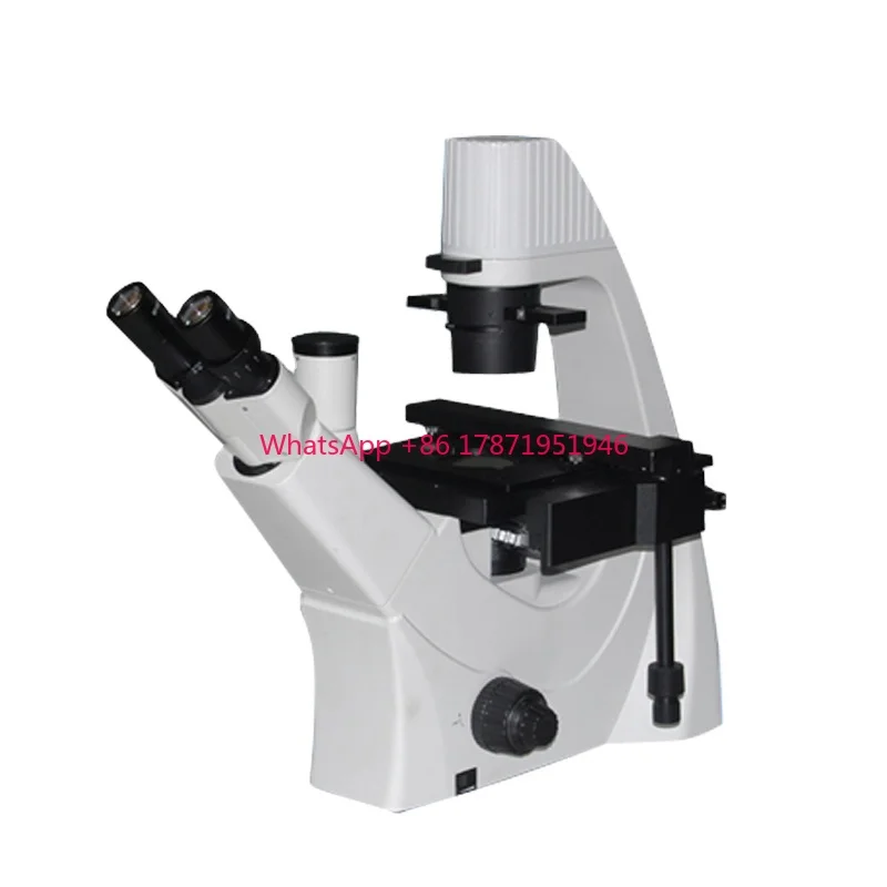 

400X inverted trinocular quintuple biological medical phase contrast microscope for cell tissue and clear fluid tissue