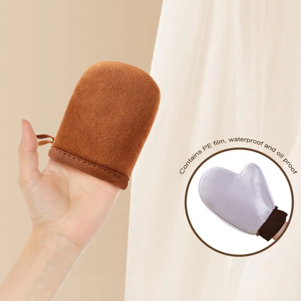 Easy Application Lotion Glove Double-sided Self-tanning Mitt for Body Lotion Application Waterproof Quick Dry Makeup Applicator