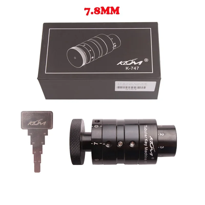 Locksmith Klom Key Duplicator Copier Machine  7.8 mm  Auto Tubular Key Cutter Key Cutting Machine Locksmith Tools to Open Doors