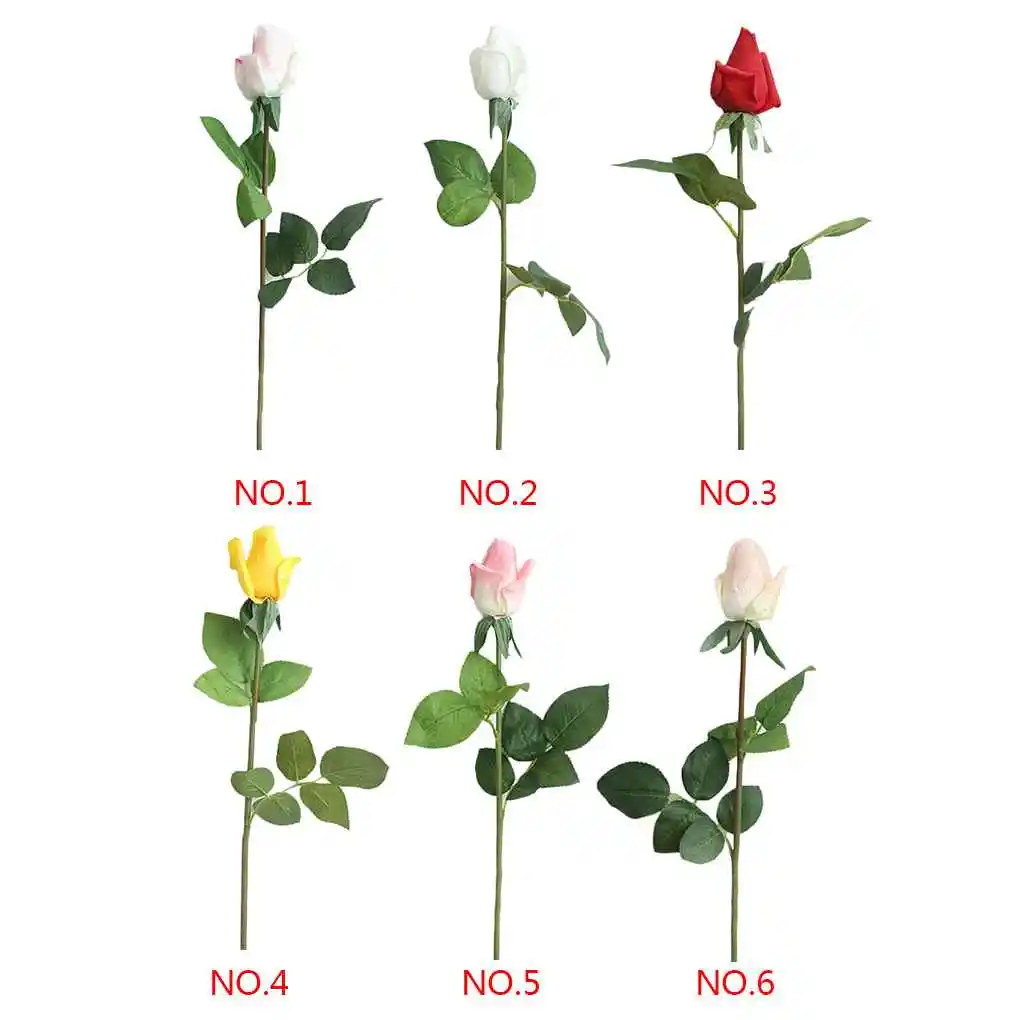 Cloth Rose Bud Artificial Flowers Hotel Wedding Office Garden Decoration Simulation Fake Flowers