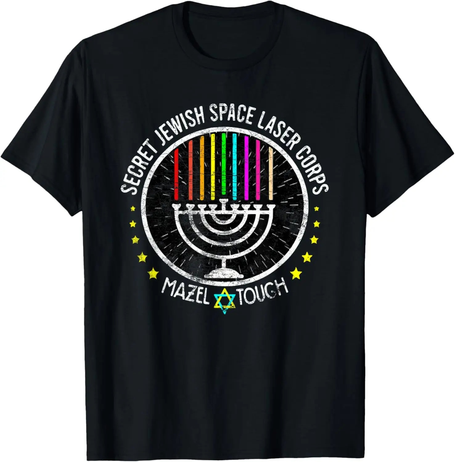 Secret Jewish Space Laser Corps Mazel Funny Prank T-Shirt