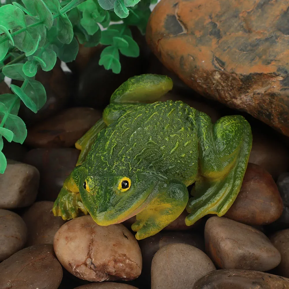 Big Frog Resin Crafts Home Ornament Miniature Statue Garden Decoration Courtyard Yard Lawn Bonsai Sculpture Decor