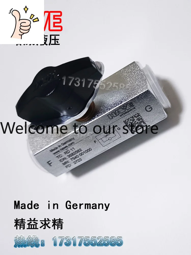 HAWE HAVE Marine One-way Throttle Valve RD11 Or RD21 Or RD31 Hydraulic Valve