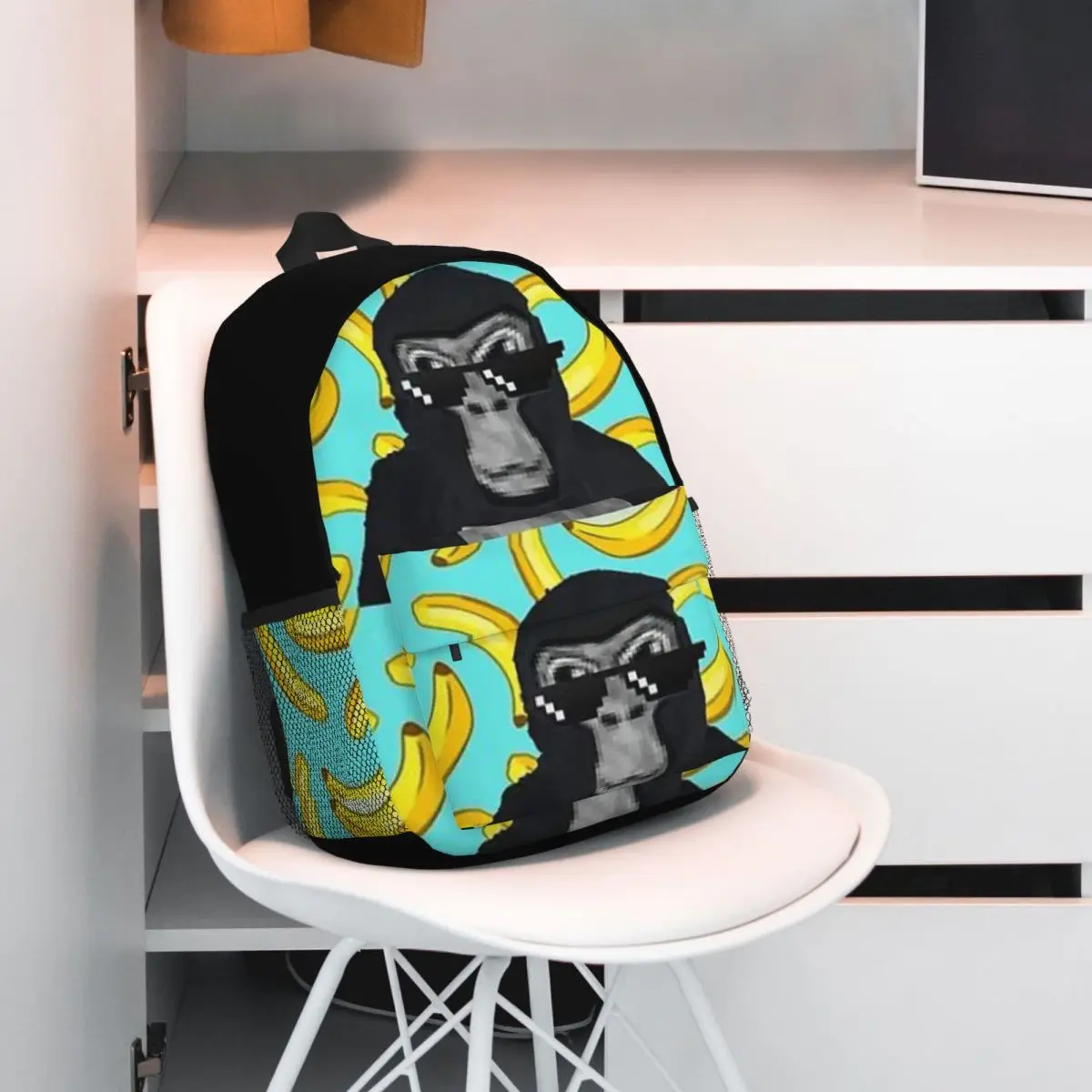 Gorilla Tag Pfp Maker With Banan ｠Backpacks Teenager Bookbag Students School Bag Travel Rucksack Shoulder Bag