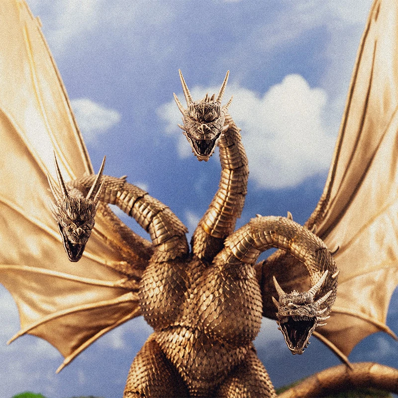 سلسلة HIYA الأساسية الرائعة Godzilla vs King Ghidorah 1991 شخصيات الأكشن King Ghidorah، مجموعة هدية للبالغين