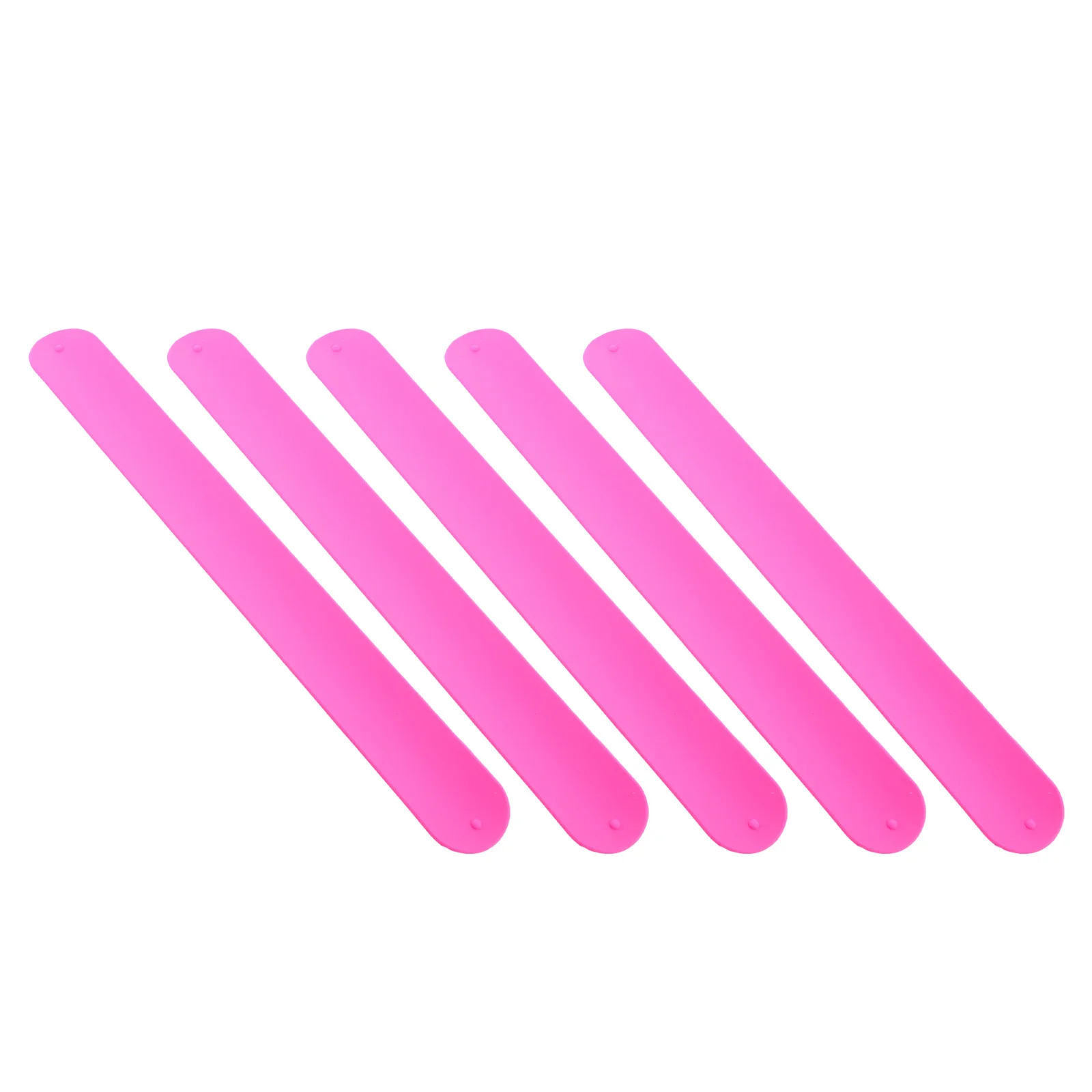 5Pcs Kids Slap Bracelets Silicone Smooth Texture Easy to Use Wrist Circle for Children Party Favors Dance Birthday Festival Slap