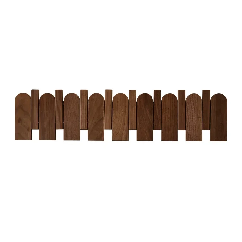 Perchero de madera de nogal montado en la pared con gancho oculto, percha decorativa para ropa, sombrero, llave, armario, sala de estar, pasillo,