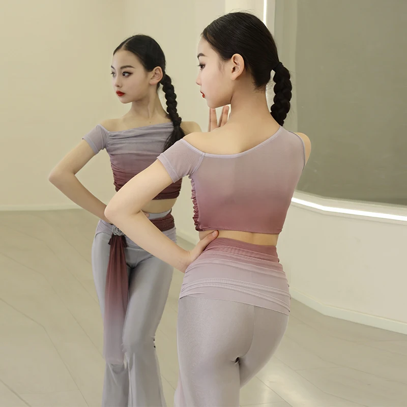 أزياء الرقص اللاتيني الجديدة لعام 2025، أزياء رقص التانغو رومبا للفتيات، مجموعة بناطيل للأطفال، وأزياء أداء للأطفال #3