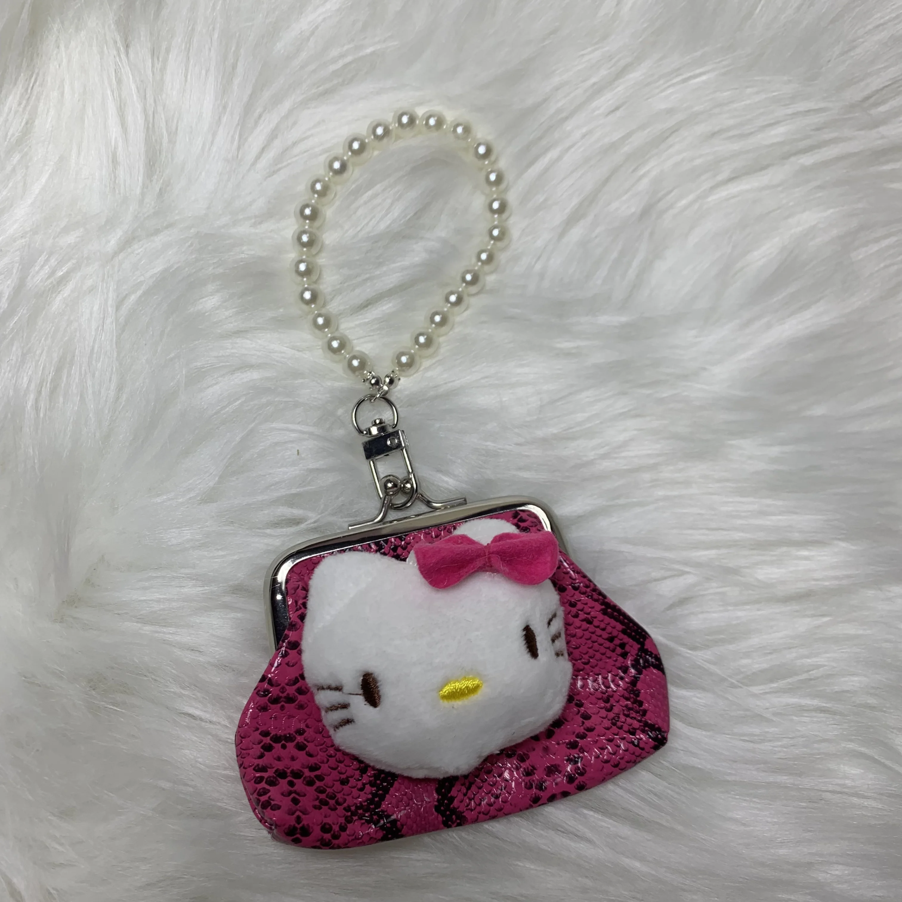 Originele Millennium Hot Girl Retro Mini Portemonnee Kitty Hanger Solitaire Showa 90s Sleutelhanger Cadeaus voor meisjes