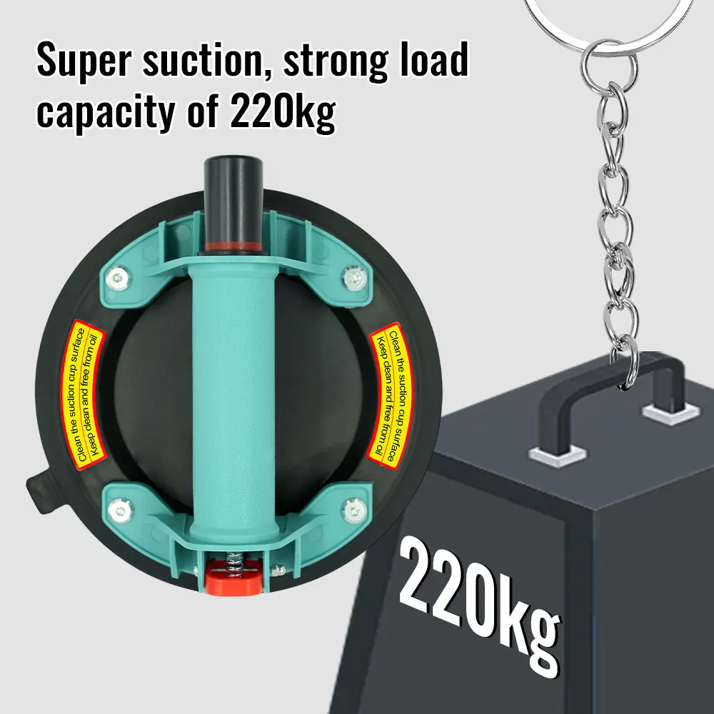 2026 New 8 Inch Vacuum Suction Cup Glass Lifter Powerful Heavy Duty Vacuum Lifter for Granite & Glass Lifting Window Replacement