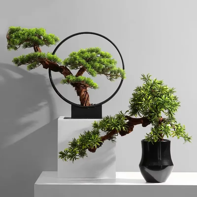 Vendite dirette in fabbrica Piante vive alte 2 m Alberi bonsai da interno Pino artificiale per la decorazione domestica