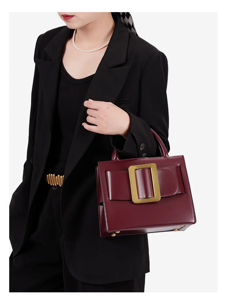 

Minimalist 2025 Square Shoulder Bag, Convertible Crossbody Purse for Women, Elegant & Chic Top Handle Bag for Work & Daily